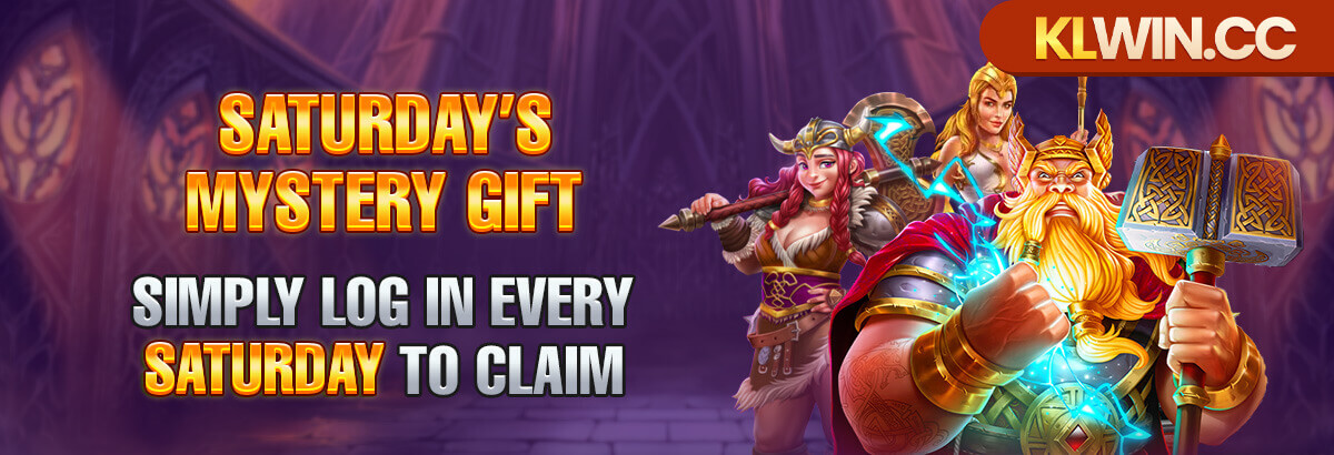 KLWIN Saturday's Mystery Gift — log in every Saturday
